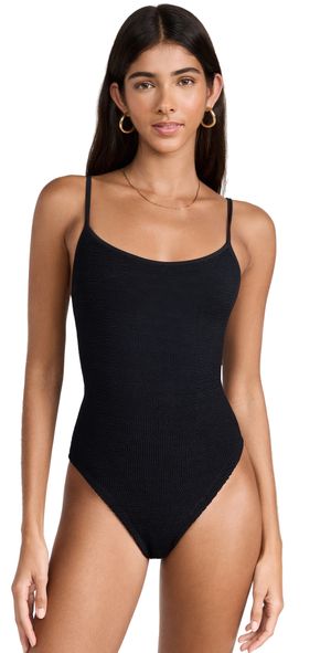Hunza G Pamela One Piece Swimsuit Black One Size