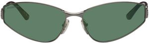 Balenciaga Gunmetal Cat-Eye Sunglasses
