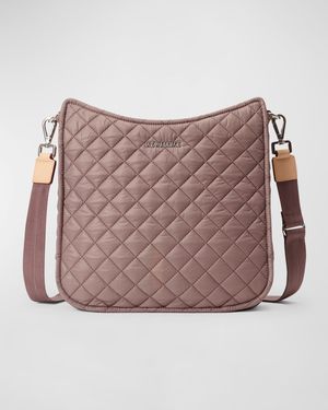 Box Quilted Nylon Crossbody Bag