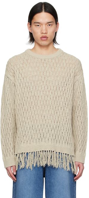 Youth Green Tassel Sweater
