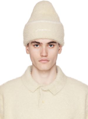 JACQUEMUS Off-White Le Papier 'Le Bonnet Neve' Beanie