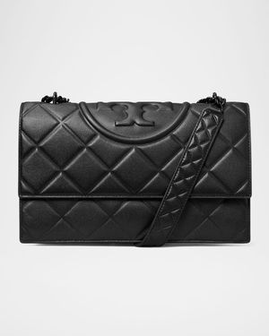 Fleming Convertible Grain Leather Shoulder Bag
