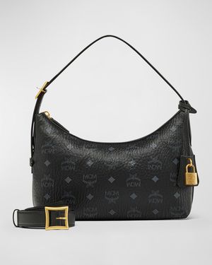 Aren Visetos Monogram Hobo Bag