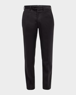 Men's Solid Wool Trousers