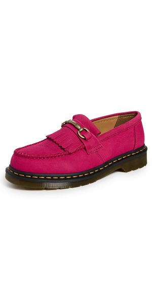 Dr. Martens Adrian Snaffle Milled Nubuck Flats Fuchsia Pink 8