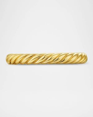 Modern Cable Band Ring in 18K Gold, 2.8mm