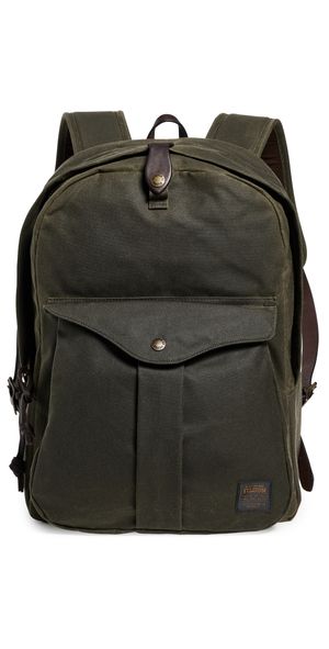 Filson Tin Cloth Journeyman Backpack Otter Green One Size