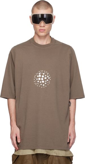 Rick Owens T-shirt surdimensionné gris à manches courtes - Porterville