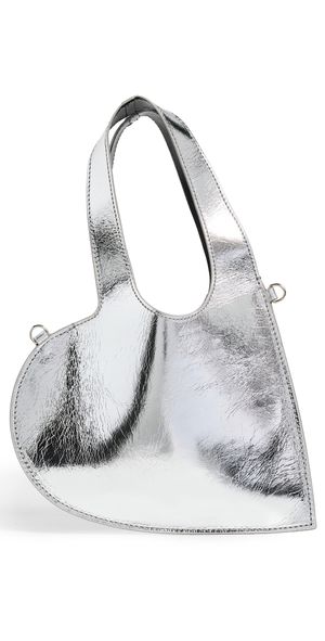 Coperni Mini Heart Tote Bag Silver One Size
