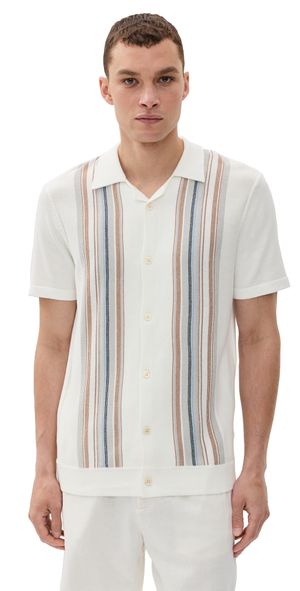 RAILS Silas Shirt White Multi S