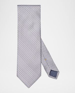 Men's Geometric Silk Tie