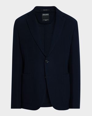 Men's Slim Fit High Performance Jersey Blazer