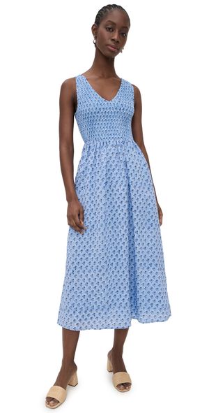 Marea Cora Dress In Atlantic Daisy Blue L