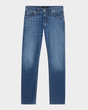 Men's Light-Wash Denim Jeans
