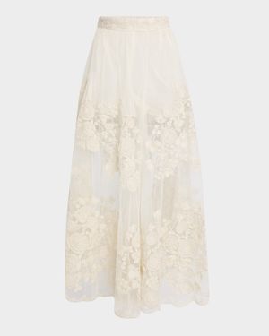 Arielle Pull-On Lace Flare Pants