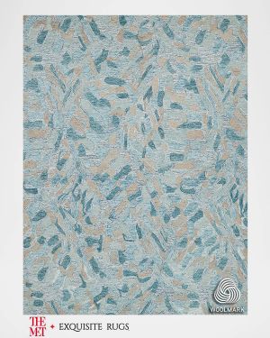 Botanica Hand-Tufted Turquoise Rug, 8' x 10'