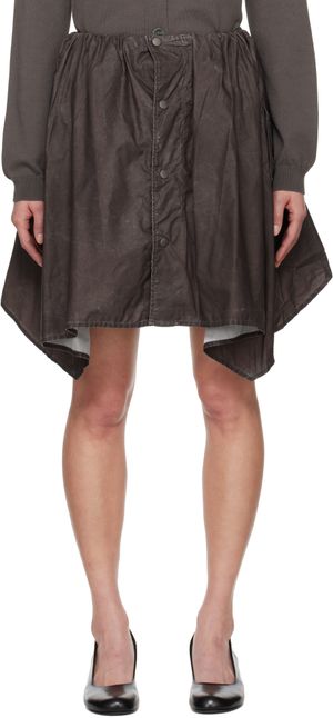 OUR LEGACY Brown Mainsail Miniskirt