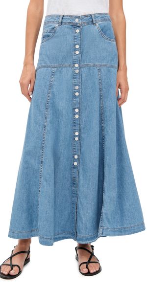 ba & sh Laddie Skirt LIGHTUSEDBLUE 42