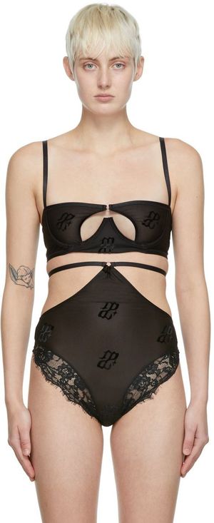 DIDU Black Polyester Briefs