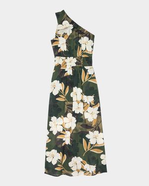 Selani Asymmetric Midi Dress