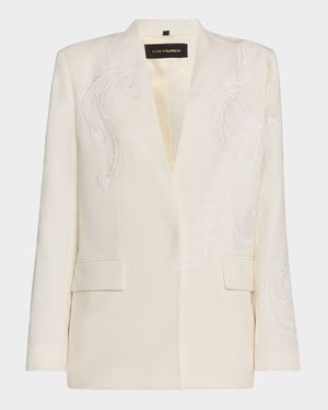 Sydney Embroidered Wool-Blend Jacket