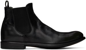 Officine Creative Black Chronicle 123 Chelsea Boots