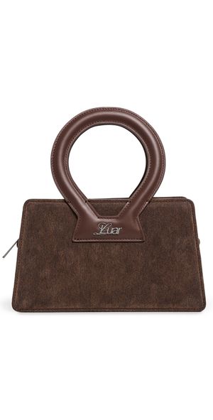 LUAR Ana Small Bag Brown Denim Enzyme One Size