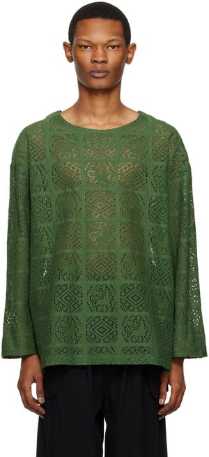 Sasquatchfabrix. Green Jah Lion Long Sleeve T-Shirt