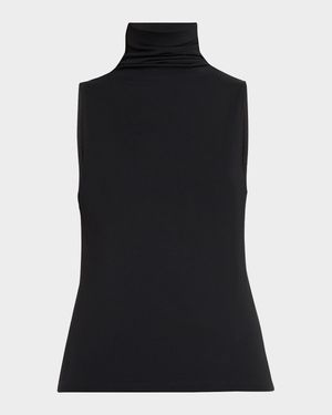 Sleeveless Turtleneck Top