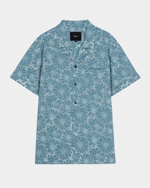 Men's Tyler Cotton Floral Camp Shirt