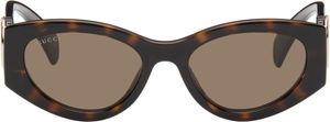 Gucci Brown Cat-Eye Frame Sunglasses