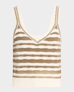 Binetto Stripe Knit Tank Top