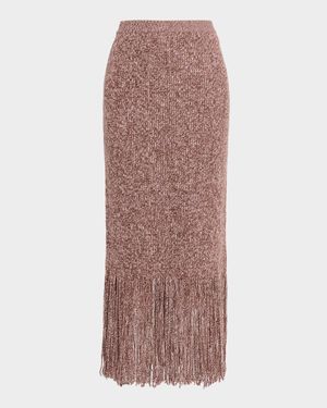 Hypnotic Fringed Midi Skirt