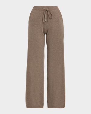 Cashmere Wide-Leg Pants