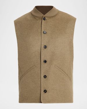 Men's Rik Double-Faced Cashmere Vest