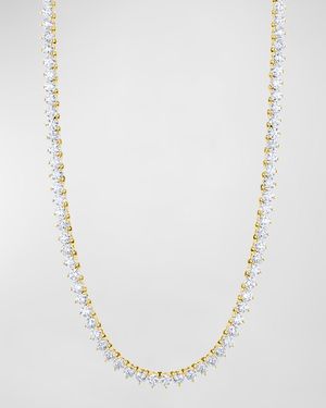 18K Gold 3-Prong Opera 16" Diamond Necklace, 25.00tcw