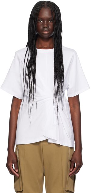 Victoria Beckham T-shirt blanc à fronces