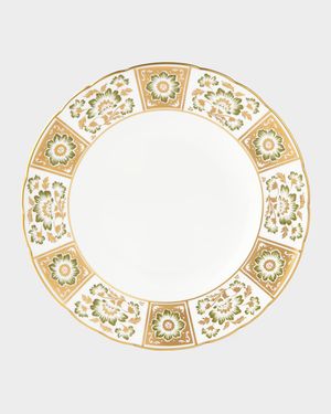 Derby Panel Green Dinner Plate