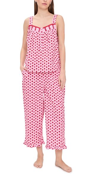 Printfresh Back To Bed Cropped Set Mini Candy Hearts XL