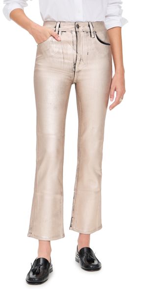 FRAME The Reboot Crop Jeans Champagne Coated 24