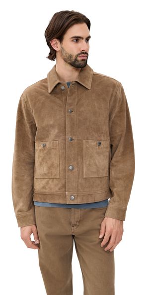 Madewell Suede Western Jacket Desert Brown XL