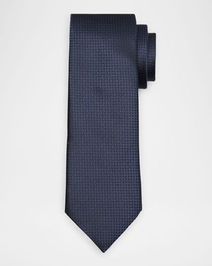 Men's Tonal Geometric Jacquard Tie