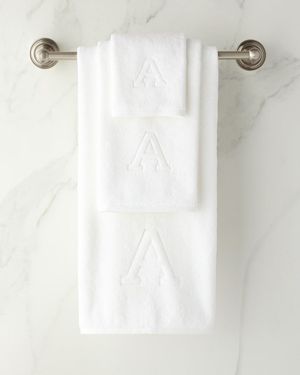 Auberge Monogrammed Face Cloth