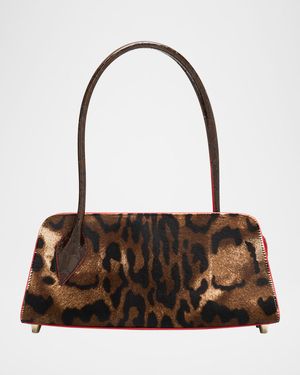 Eloise Top-Handle Bag in Croc-Embossed Leather