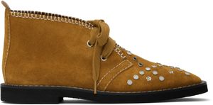 Wales Bonner Tan Desert Lace Studs Boots