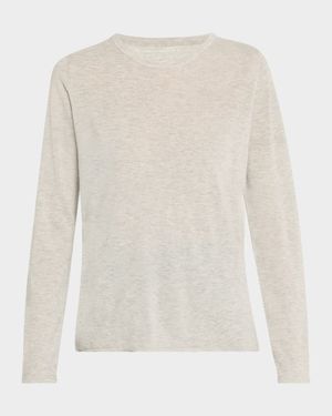 Machine Washable Cashmere Crewneck Pullover