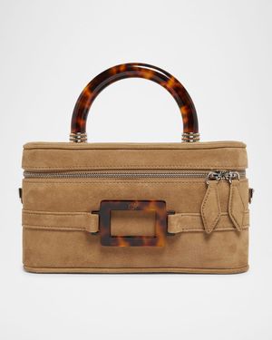 Belel Vivier Mini Suede Vanity Bag