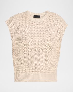 Silk Knit Sleeveless Sweater