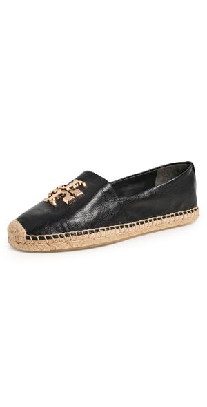 Tory Burch Eleanor Espadrilles Perfect Black / Gold 6