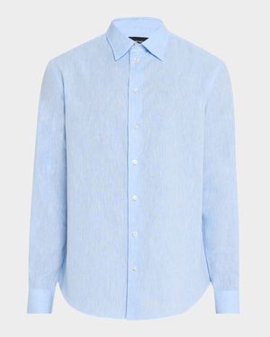 Men's Linen and Cotton Sport Shirt